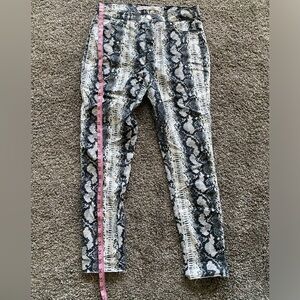 Snake print pants